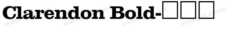 Clarendon Bold字体转换